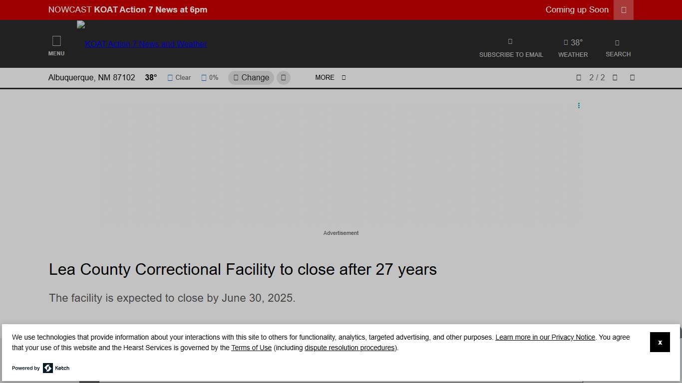 Lea County Correctional Facility to close after 27 years